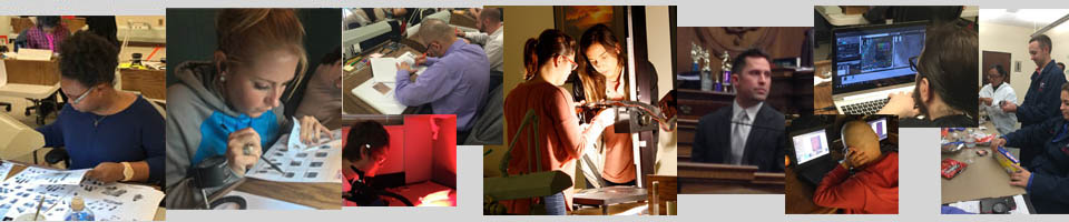 Latent Print Examiner Academy students
